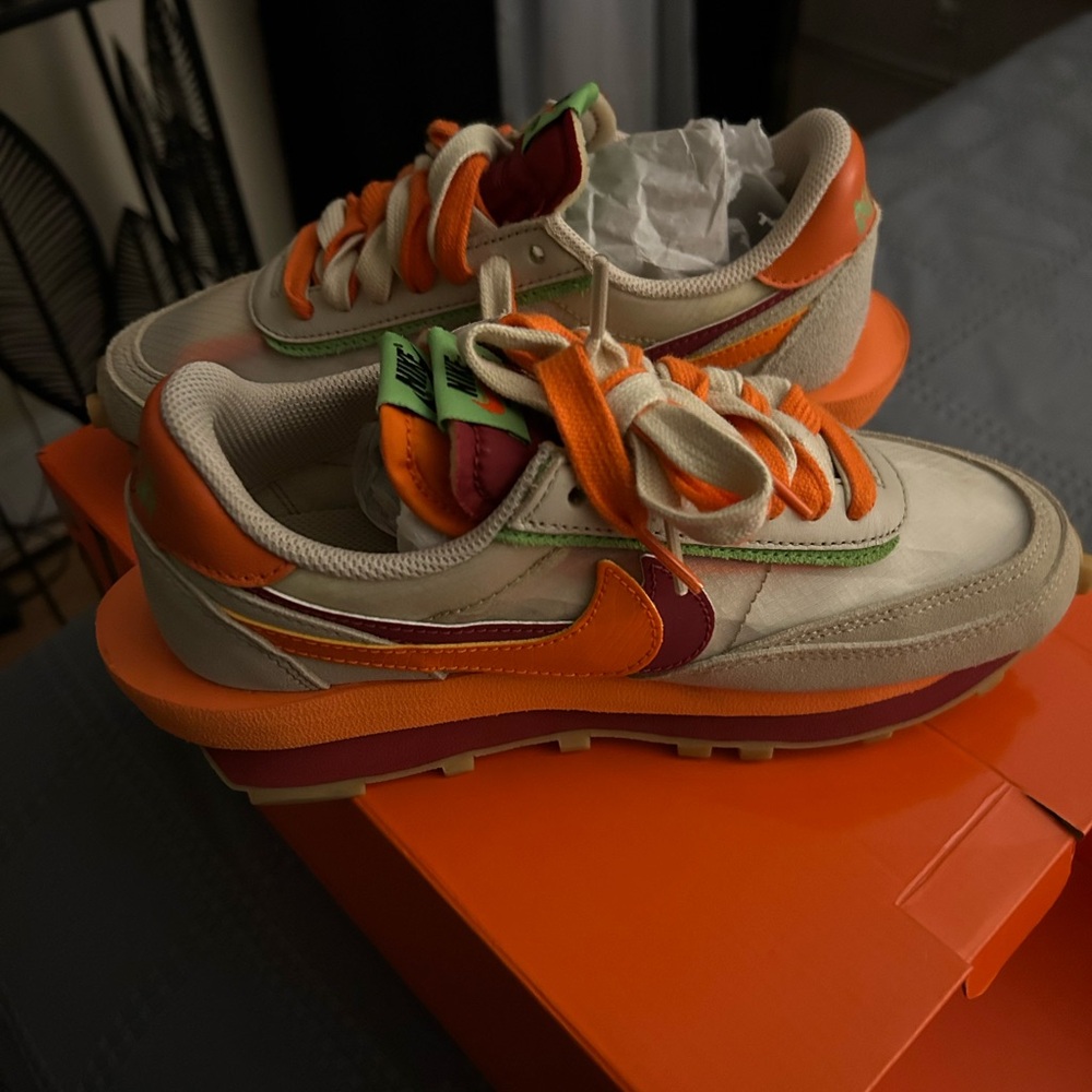 Nike Sneakers with Orange and Green Accents